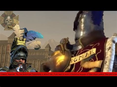 Debate of Karl Franz and Boris Todbringer.